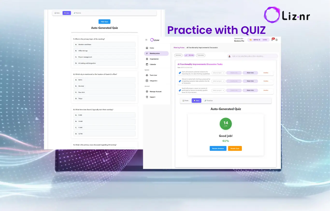 How AI Driven Virtual Assistants Accelerate Learning by Generate Quizzes